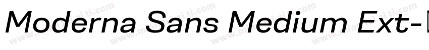 Moderna Sans Medium Ext字体转换